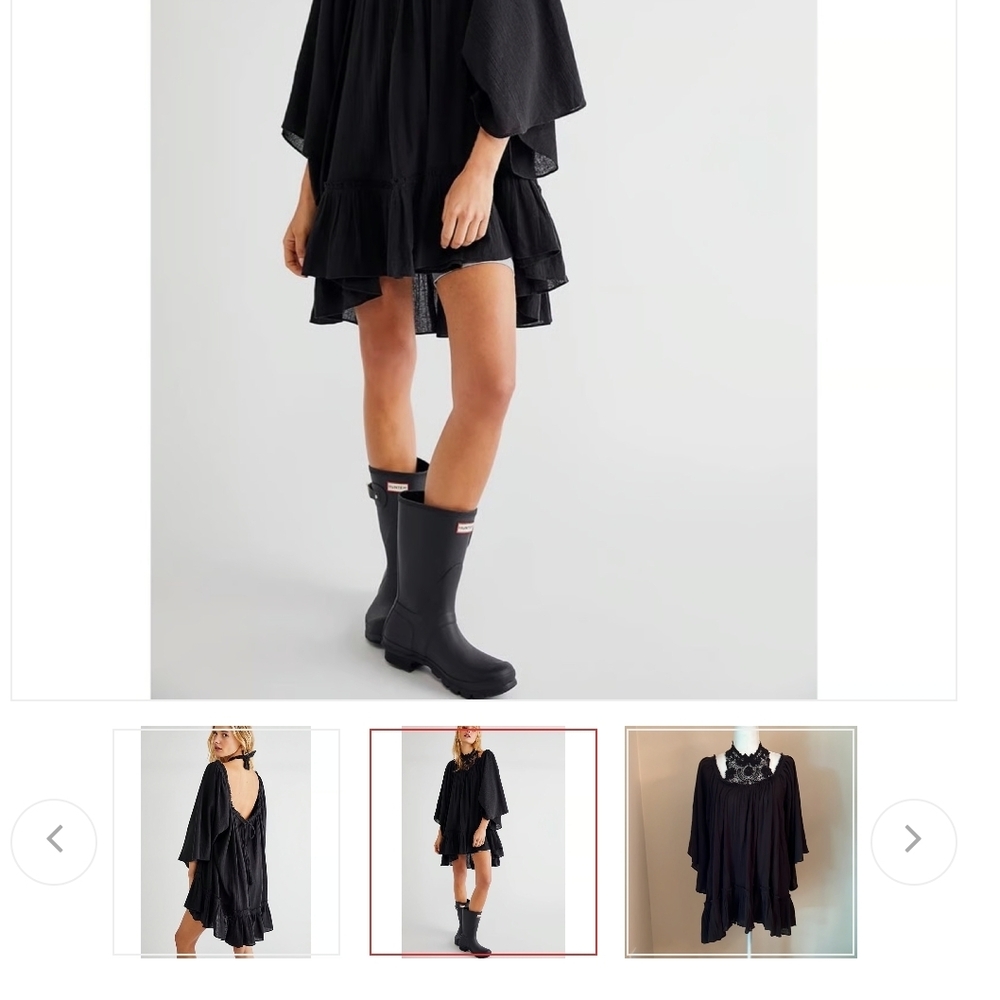 Free People Black Tunic or Mini Dress - Picture 5 of 10